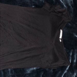 Simple black shirt with pocket.